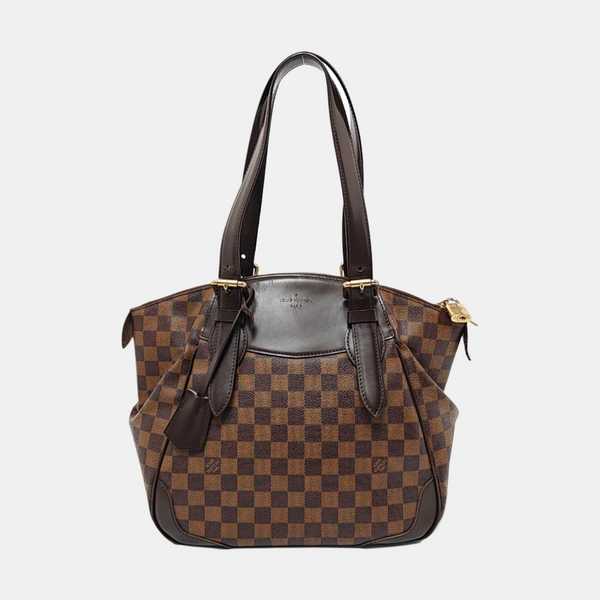 VERONA MM Damier Ebene Coated Canvas Brown