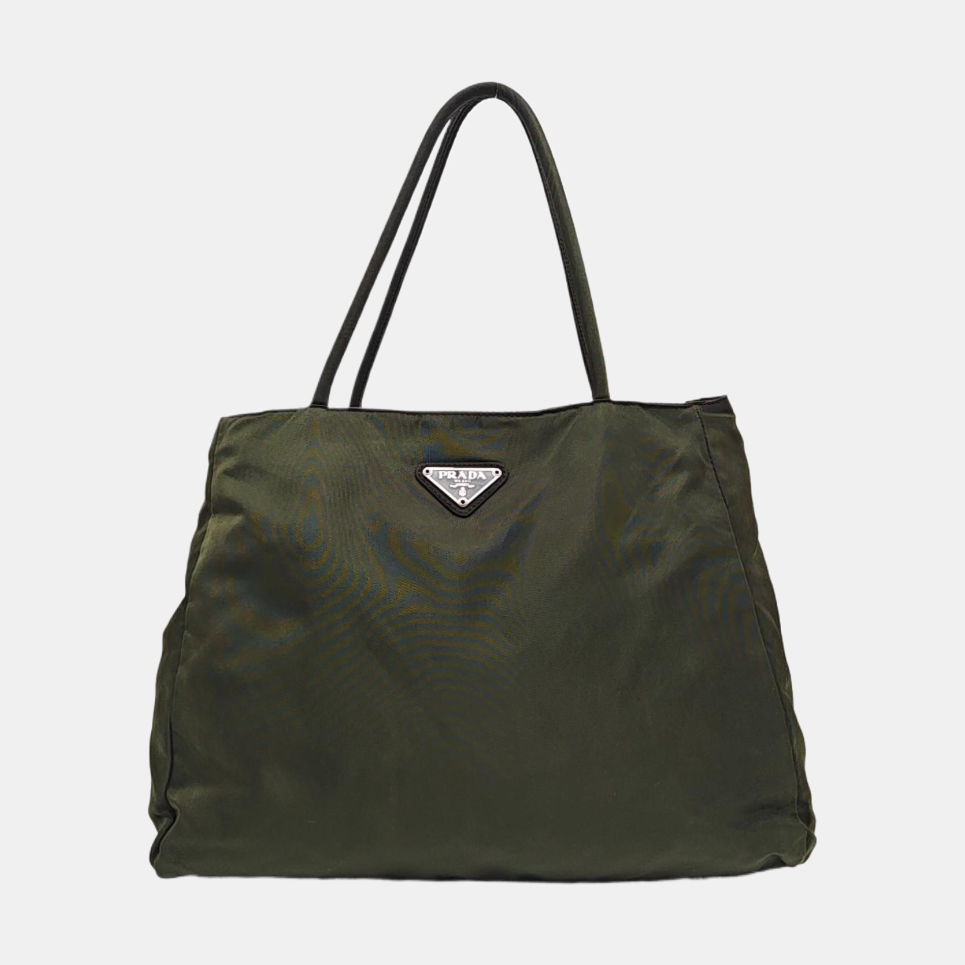 Nylon Top Handle Bag Green