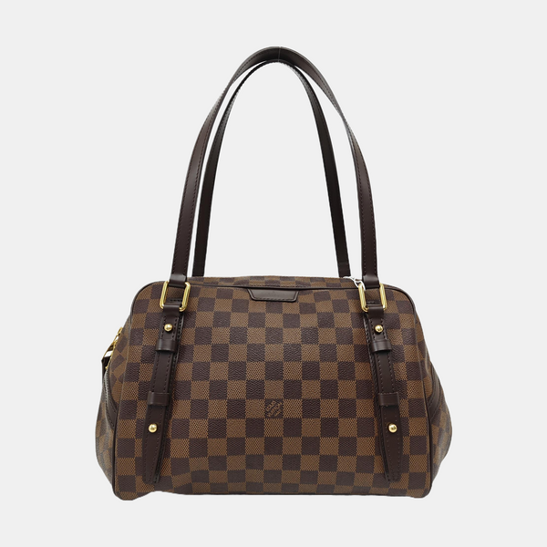 RIVINGTON Damier Ebene Coated Canvas Brown