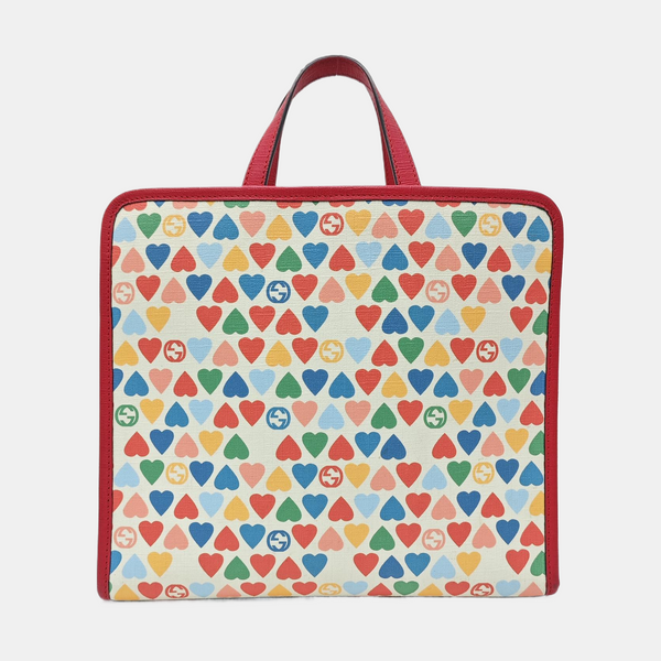 Coated Canvas Tote Bag Beige