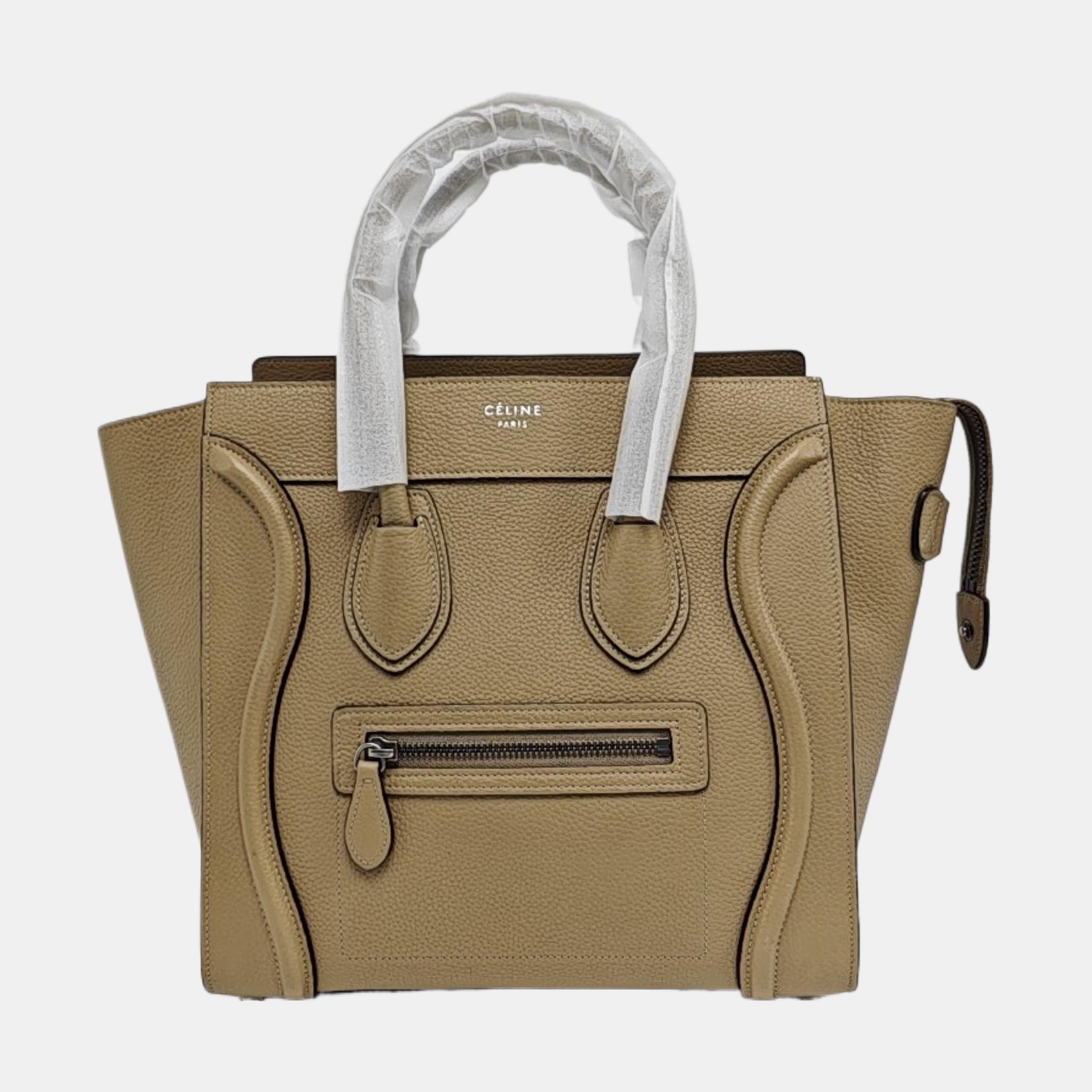 Authenticated pre-owned  LUGGAGE Calfskin Brown - Tote Bag at Looply