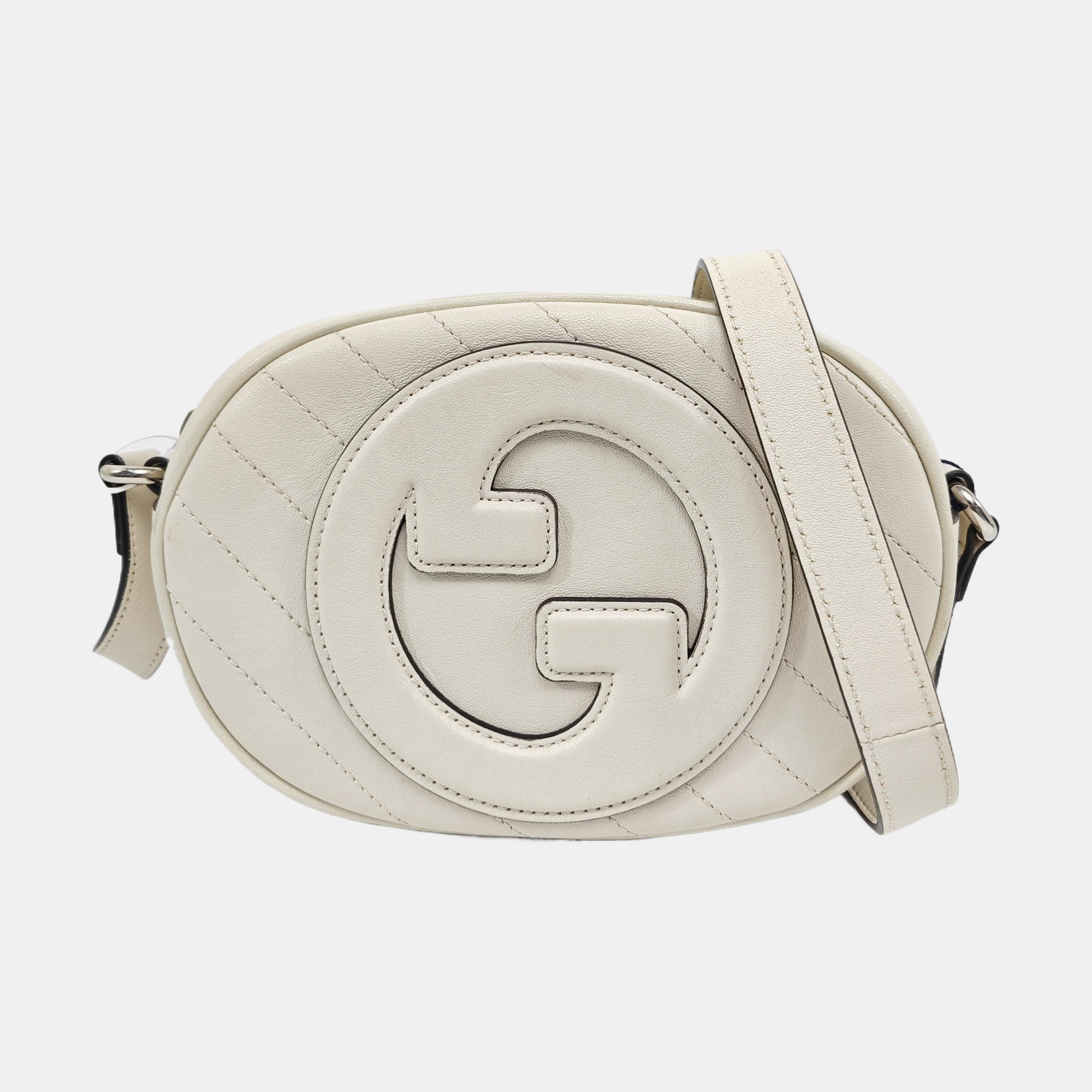 Soho Mini Quilted Lambskin White