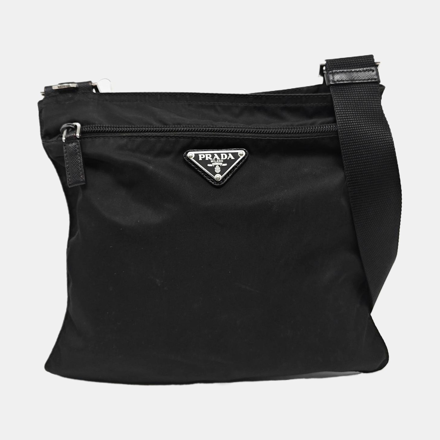 Nylon Shoulder Bag Black