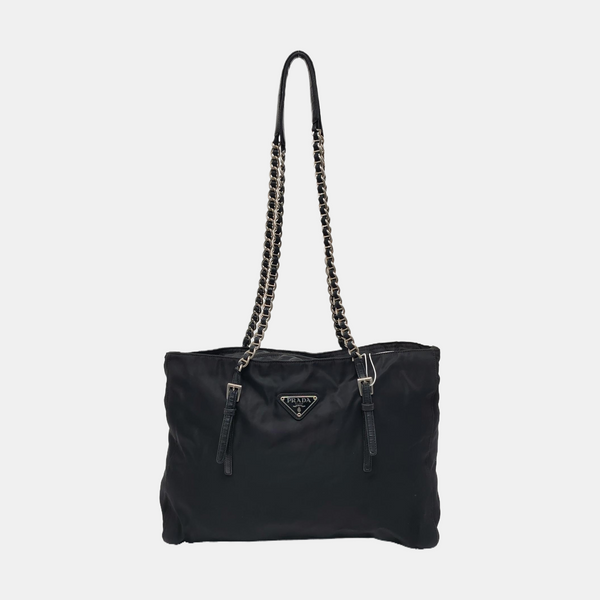 Nylon Shoulder Bag Black