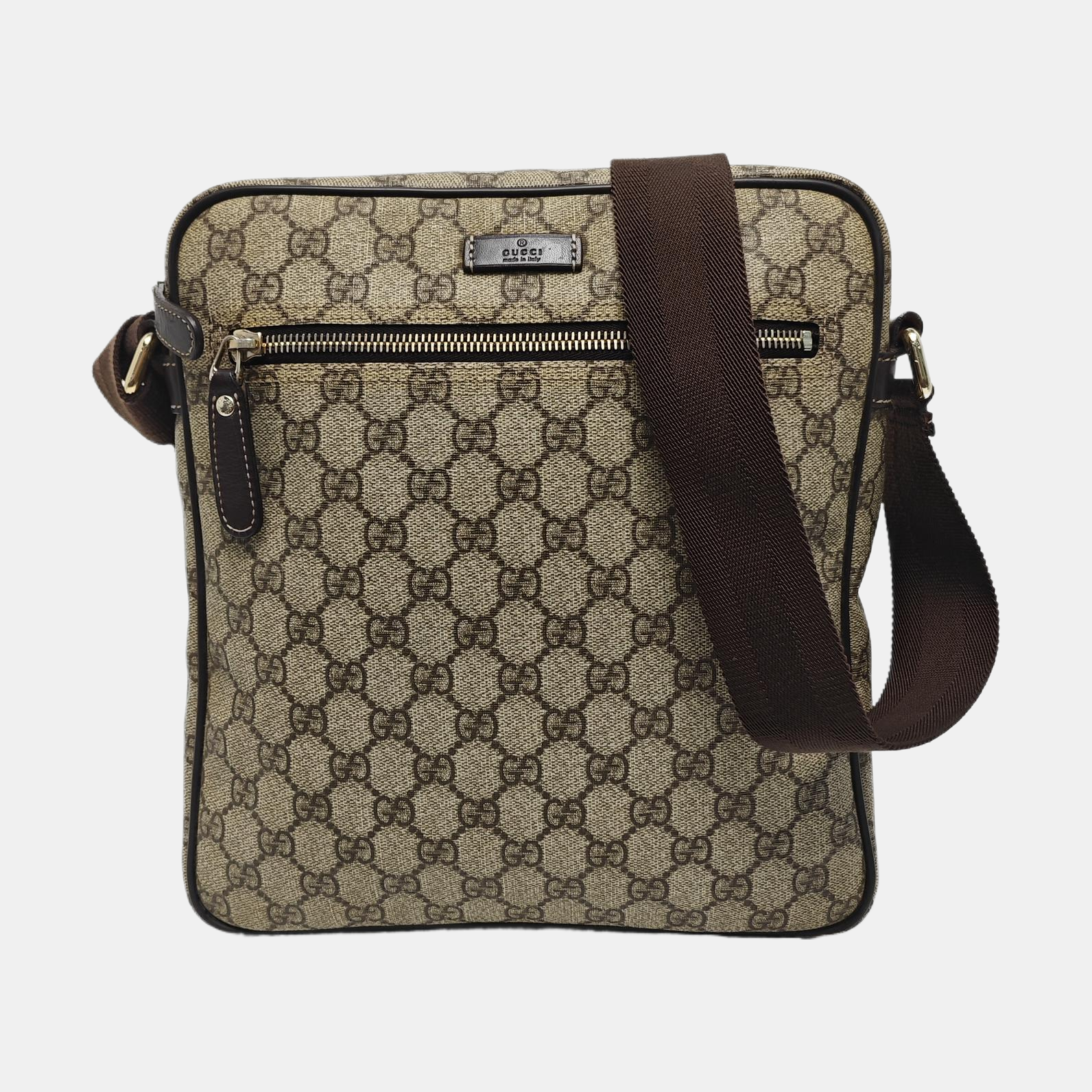 GG Supreme Monogram Coated Canvas Black