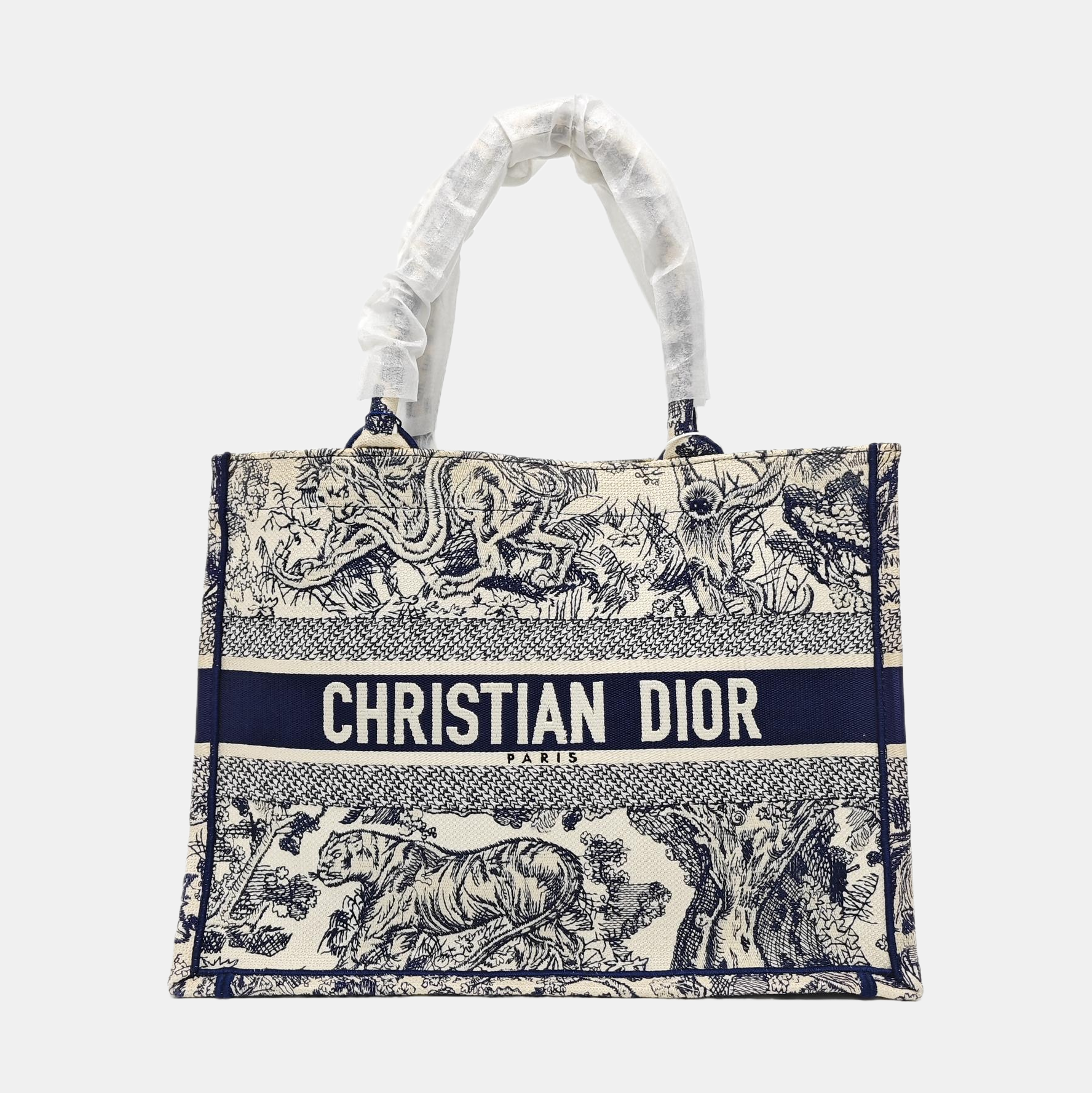 Book Tote Medium Canvas Blue
