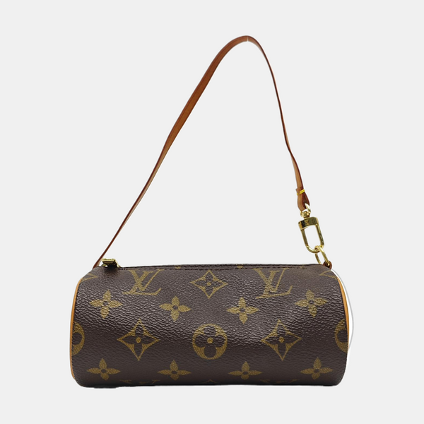 PAPILLON Mini Monogram Coated Canvas Brown