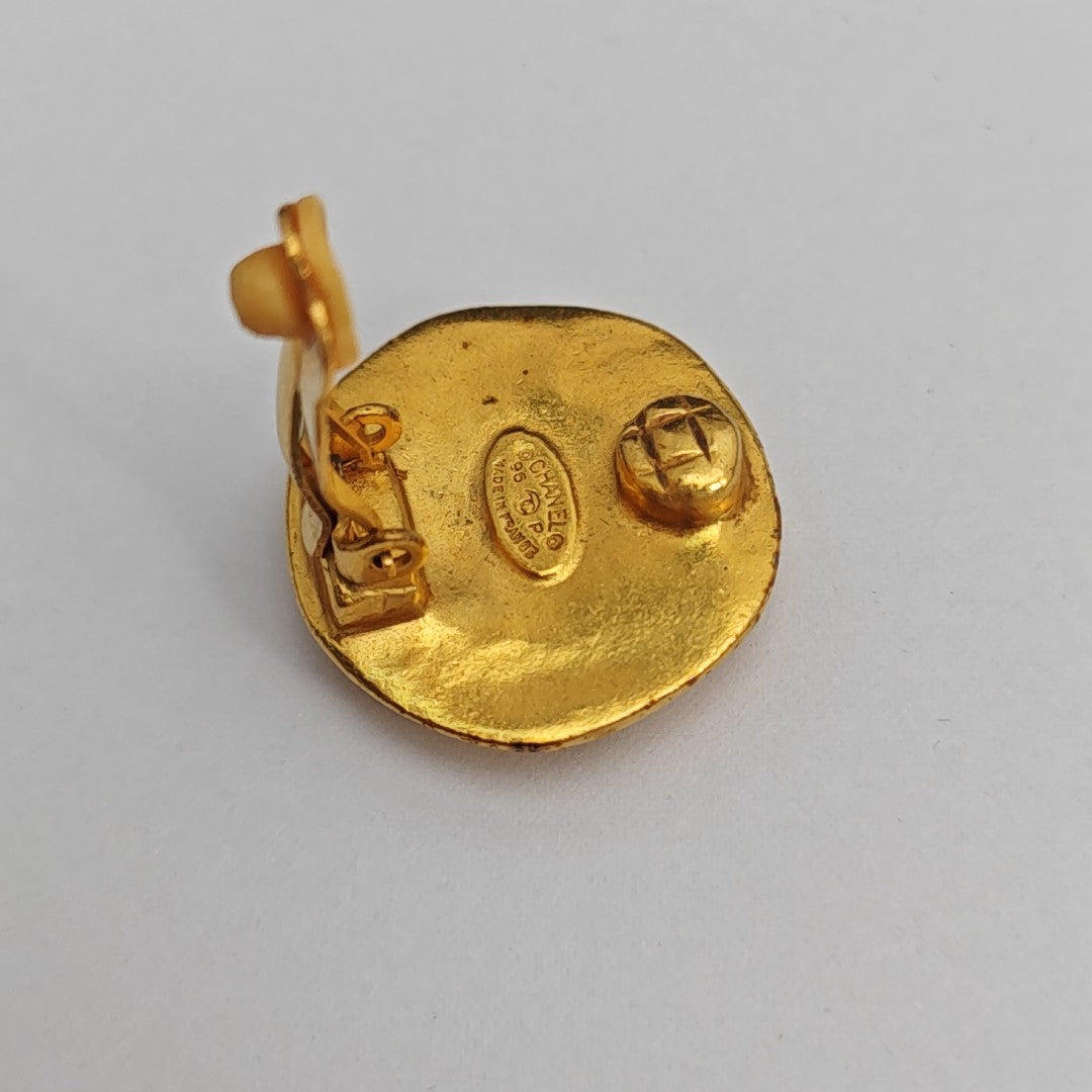 Metal Gold Clip On Earrings
