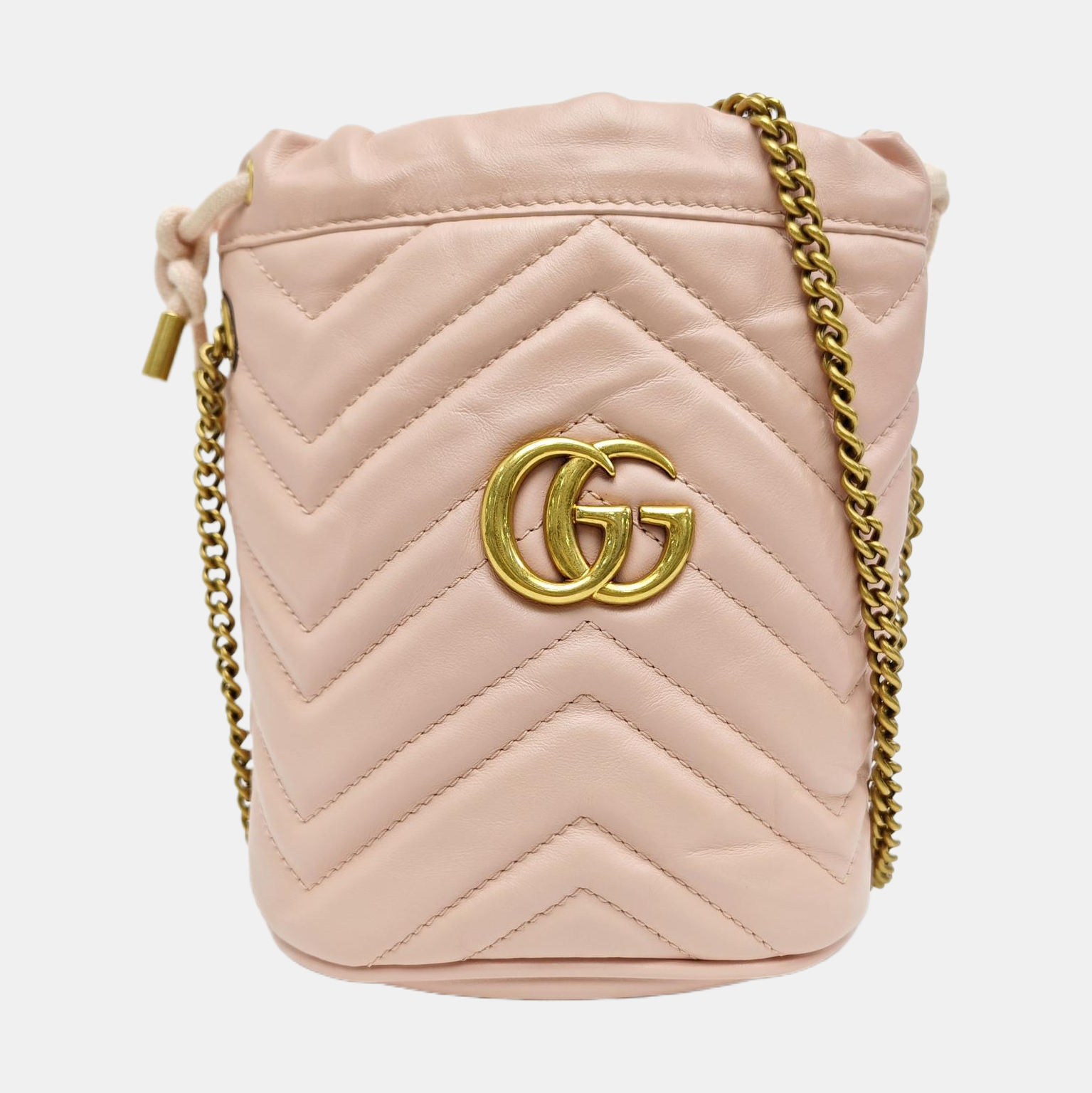 GG Marmont Mini Quilted Calfskin Pink