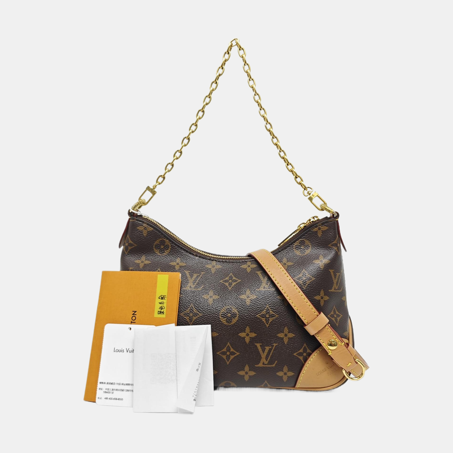 BOULOGNE Monogram Coated Canvas Brown