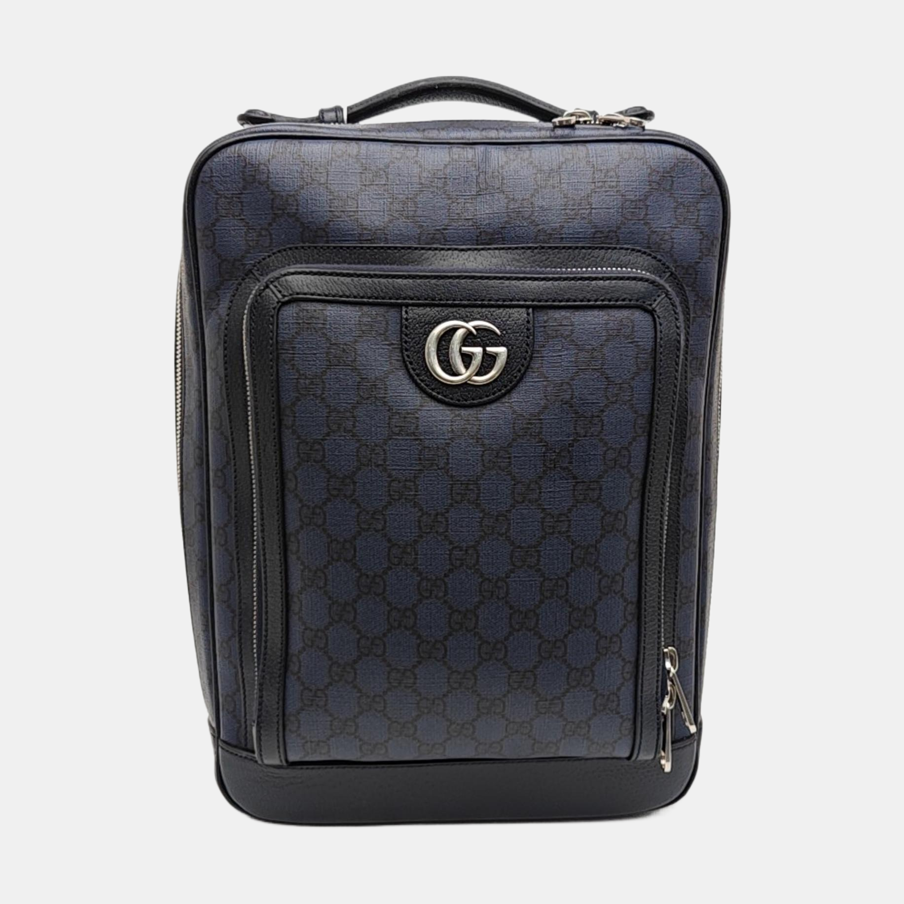Ophidia Medium Monogram Coated Canvas Blue
