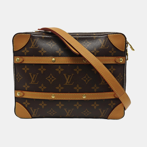 SOFT TRUNK PM Monogram Coated Canvas Brown