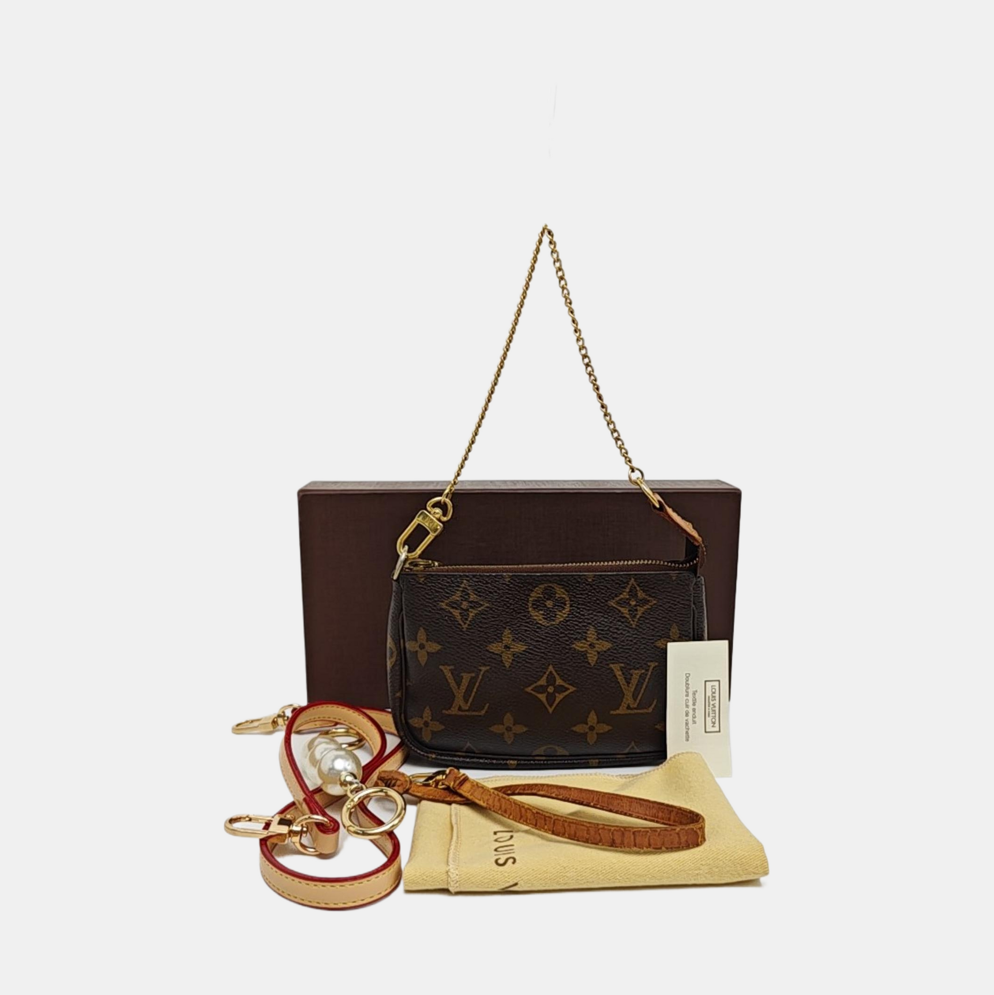 ACCESSOIRES Mini Monogram Coated Canvas Brown