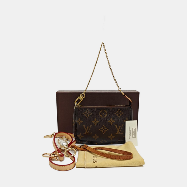 ACCESSOIRES Mini Monogram Coated Canvas Brown
