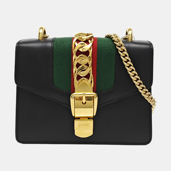 Sylvie Mini Calfskin Black