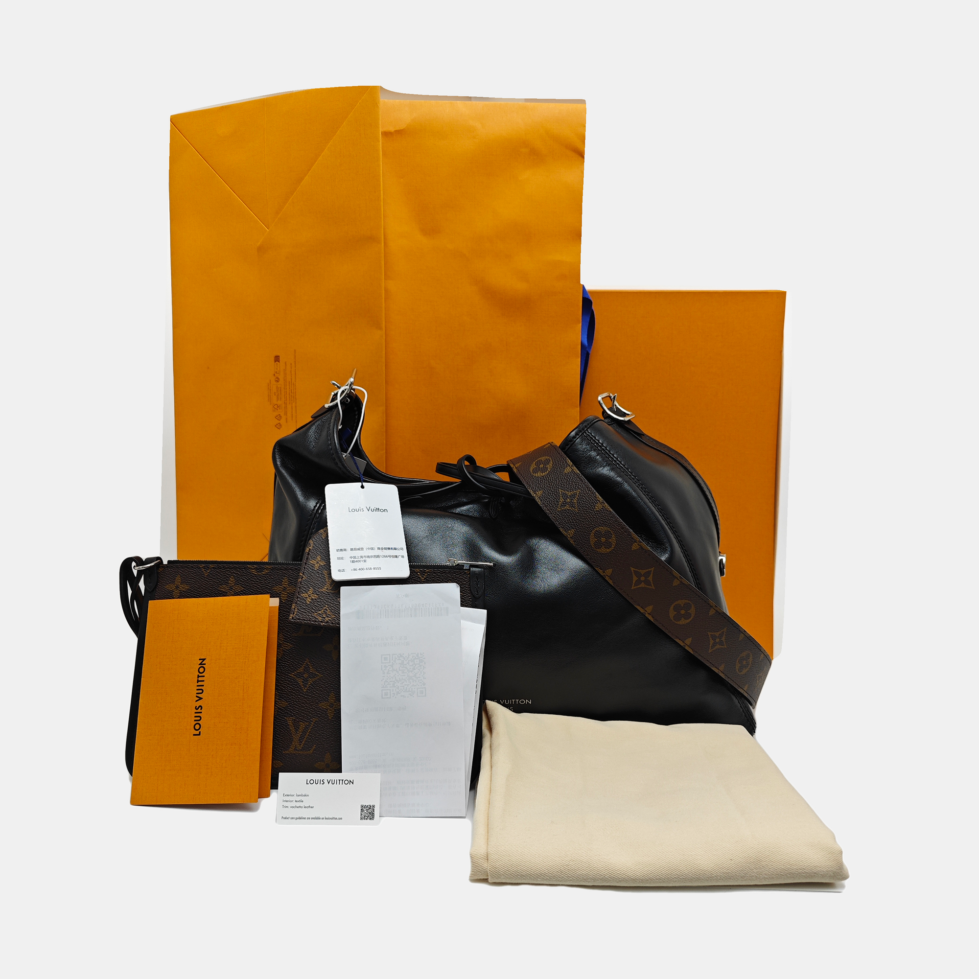 CARRYALL MM Monogram Lambskin Black
