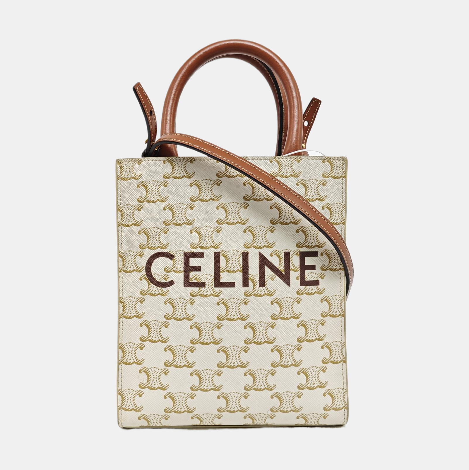 CABAS CELINE Mini Coated Canvas White