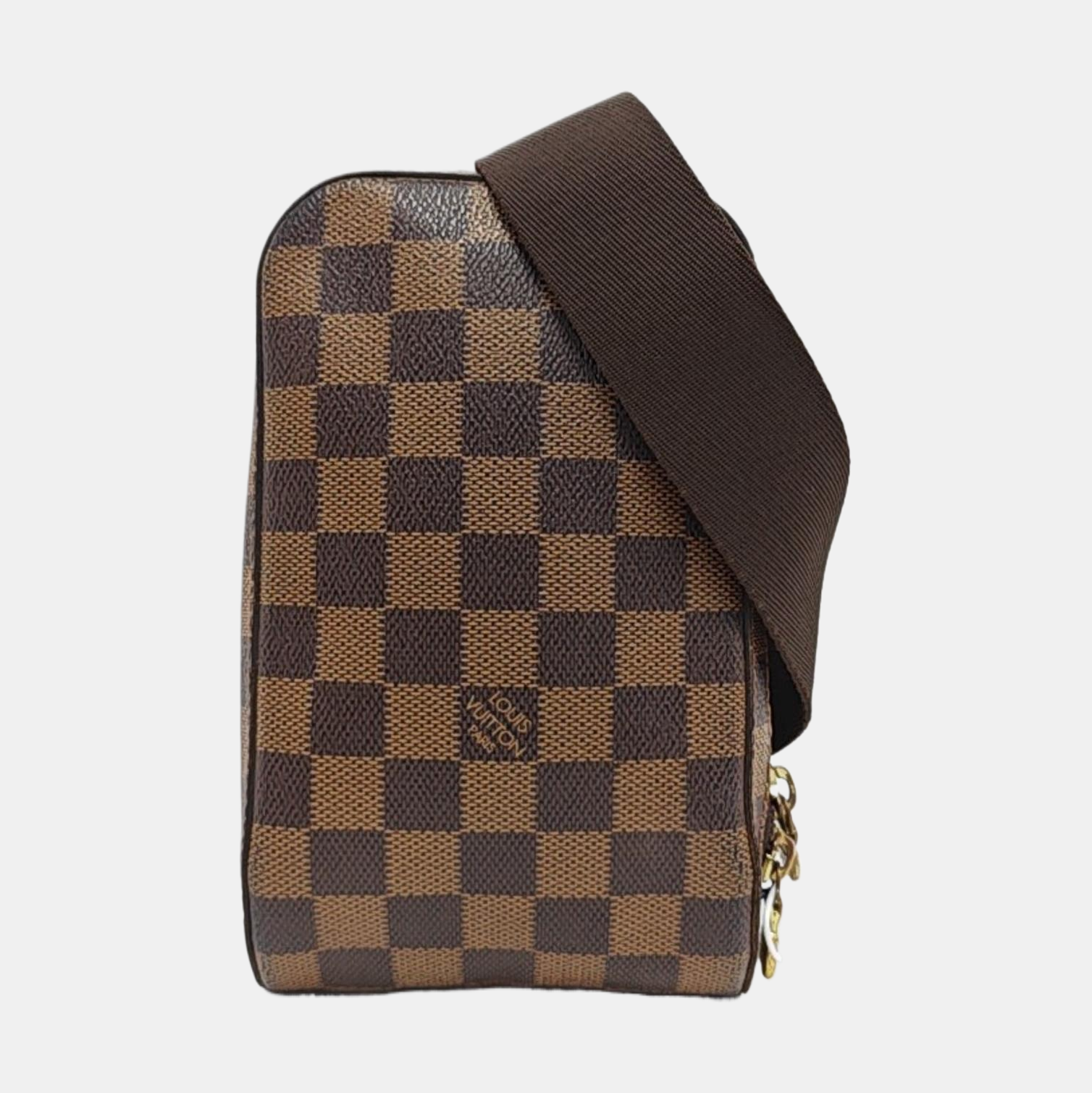 GÉRONIMOS Damier Ebene Coated Canvas Brown