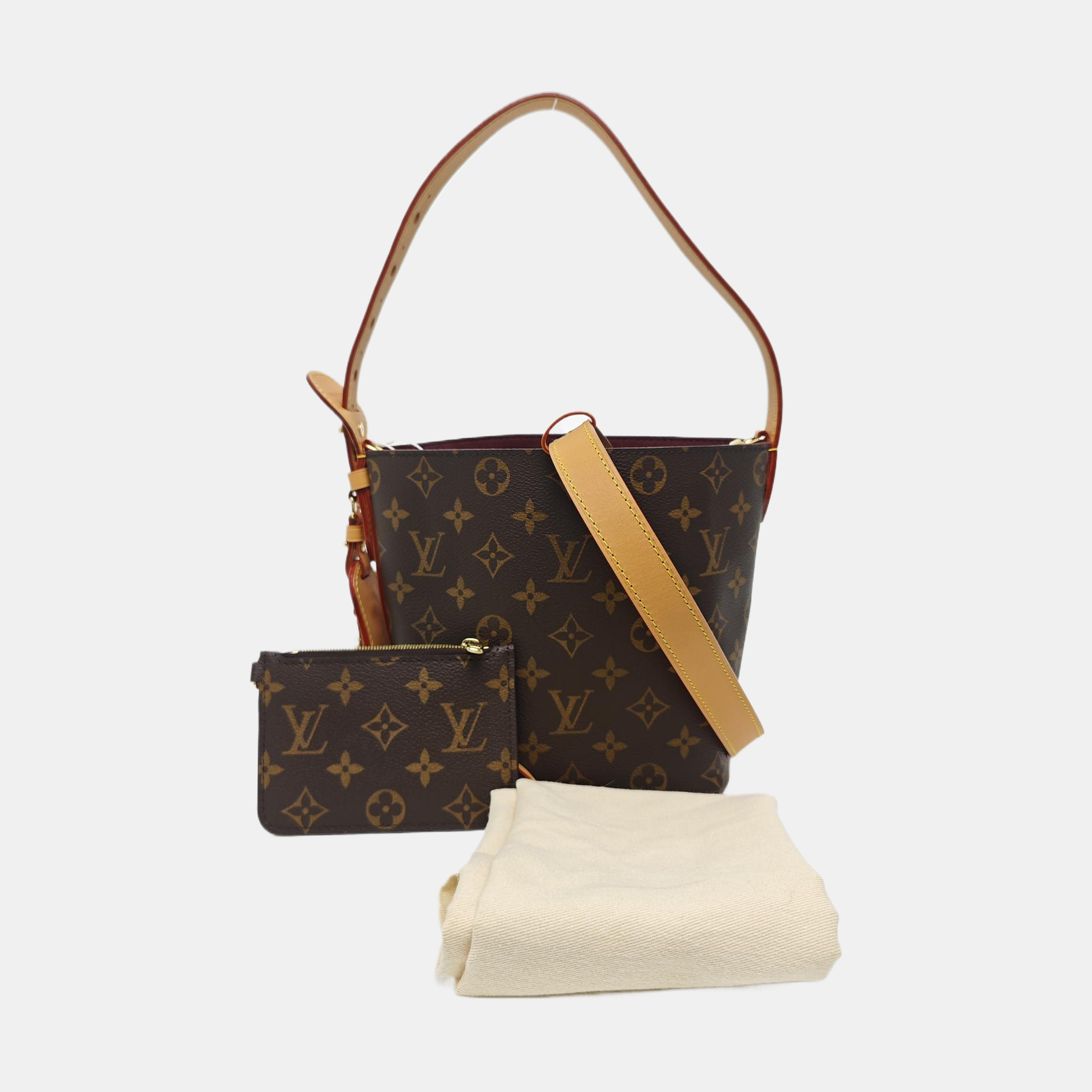 ALL IN Monogram Coated Canvas Brown