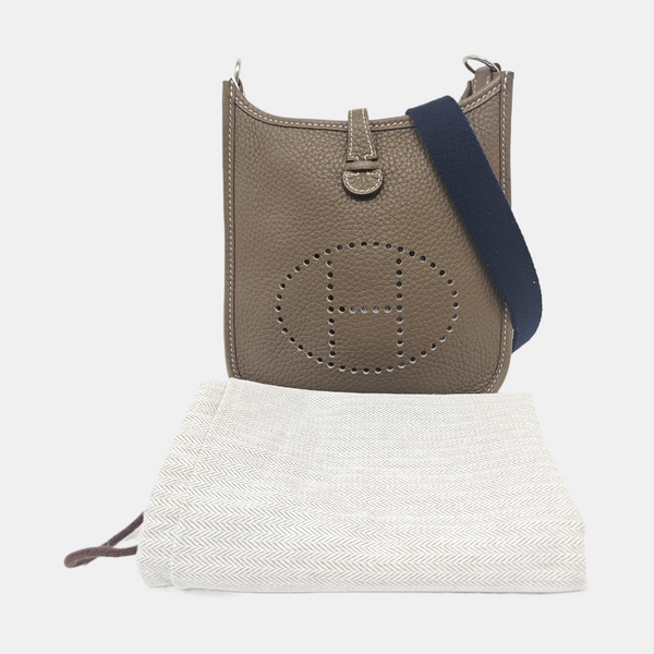 Authenticated pre-owned  Evelyne TPM Clemence Grey - Shoulder Bag at Looply