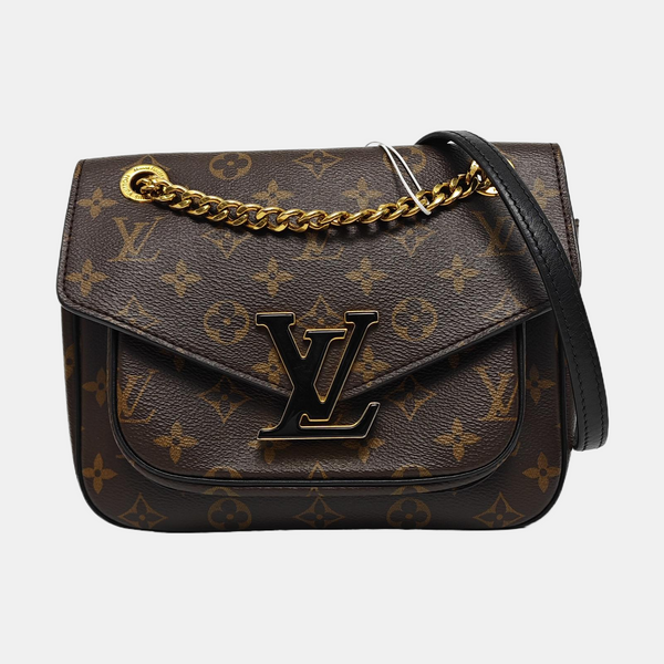 PASSY Monogram Coated Canvas Brown