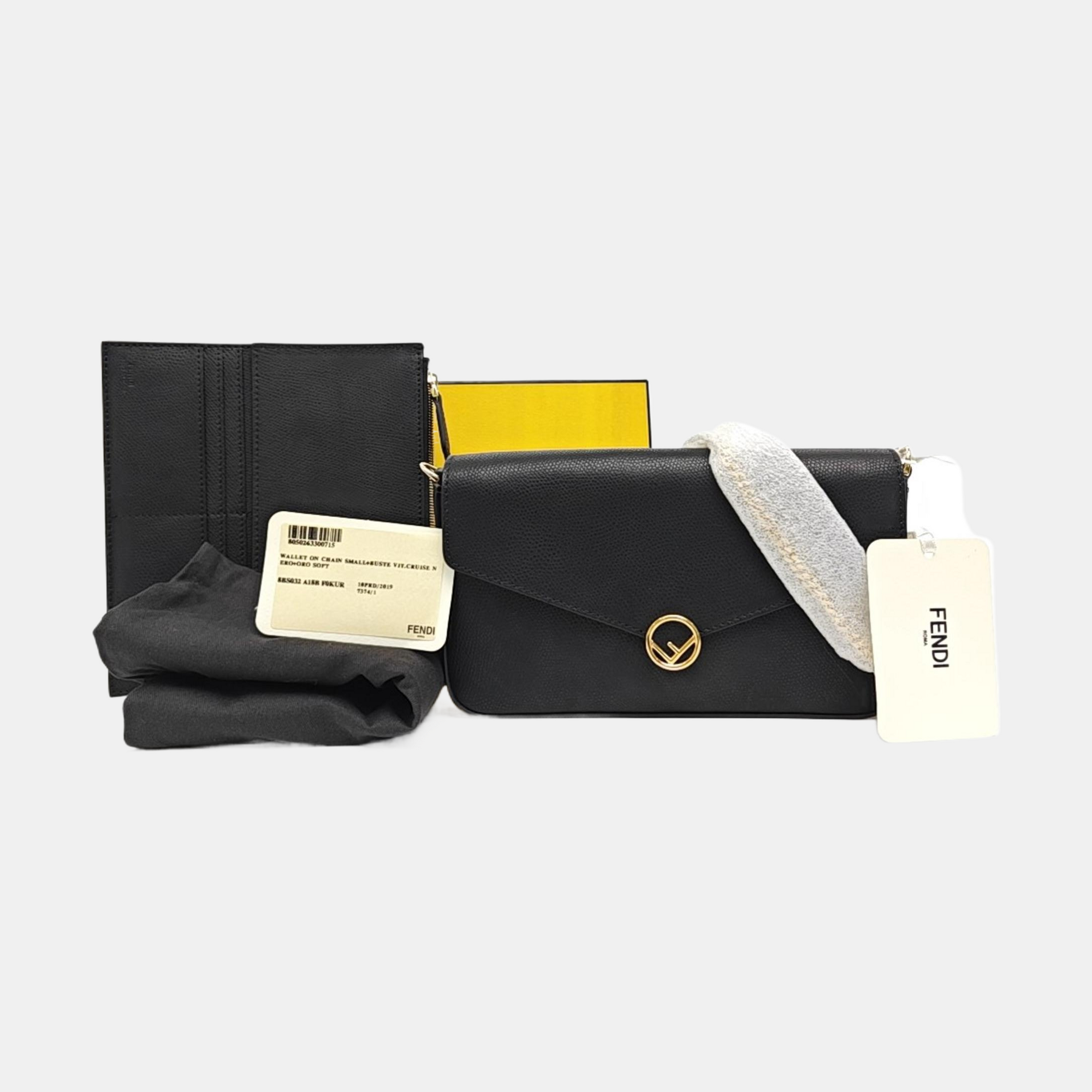 Calfskin Shoulder Bag Black