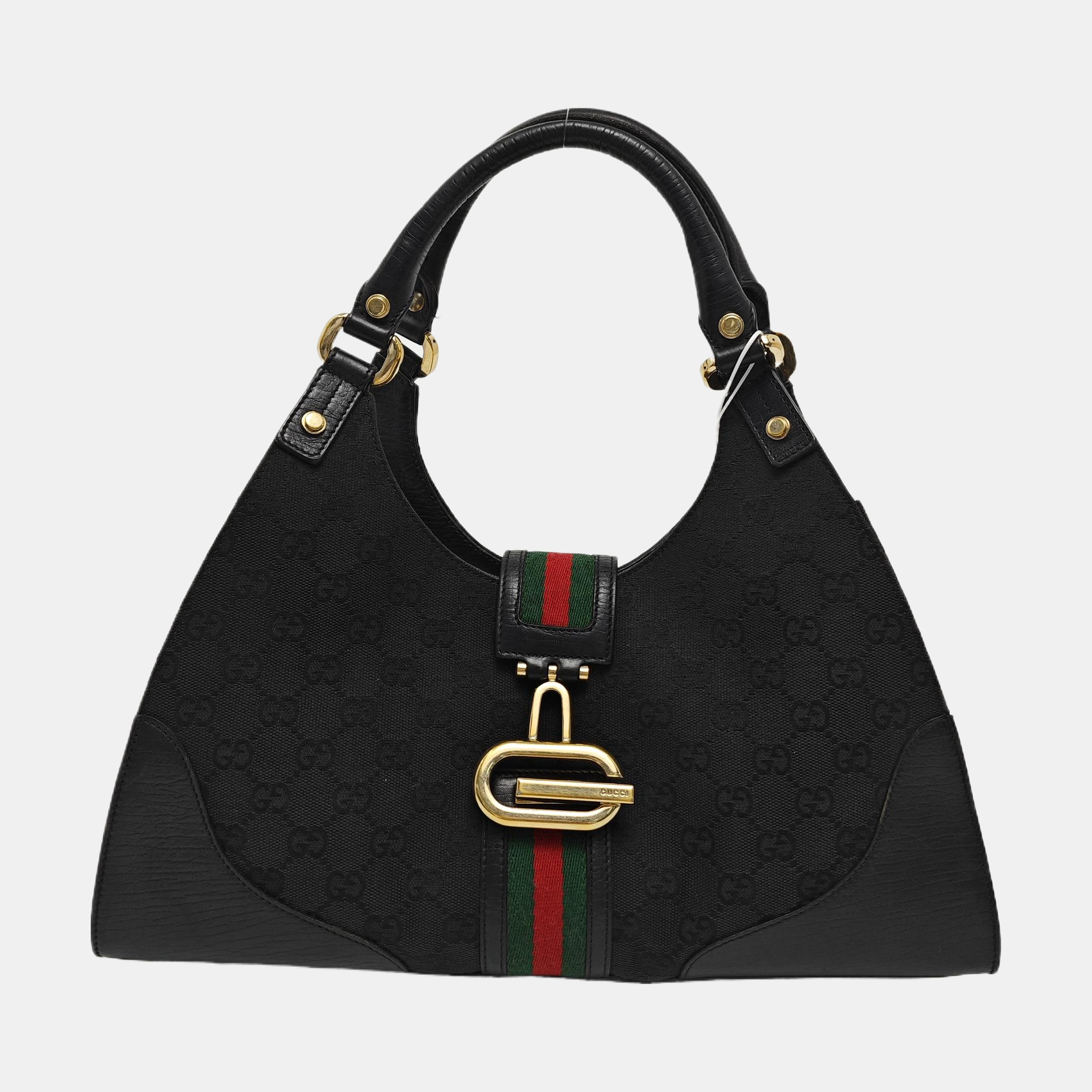 Monogram Canvas Top Handle Bag Black