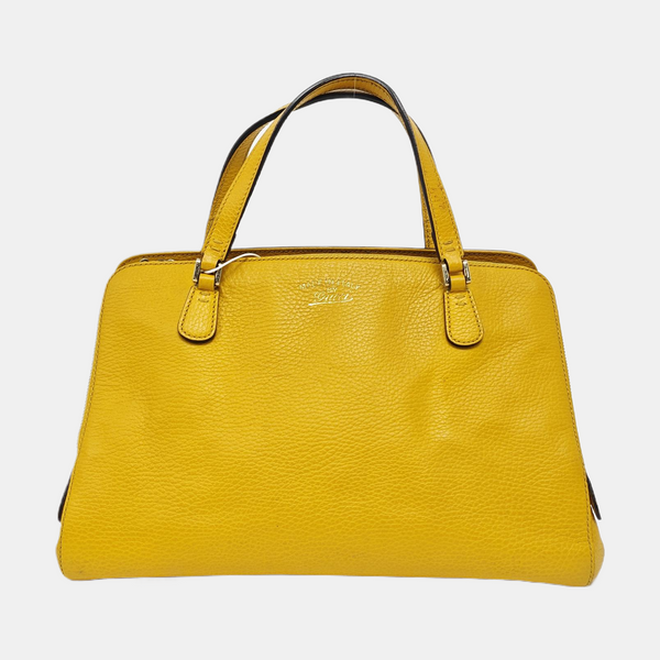 Calfskin Tote Bag Yellow