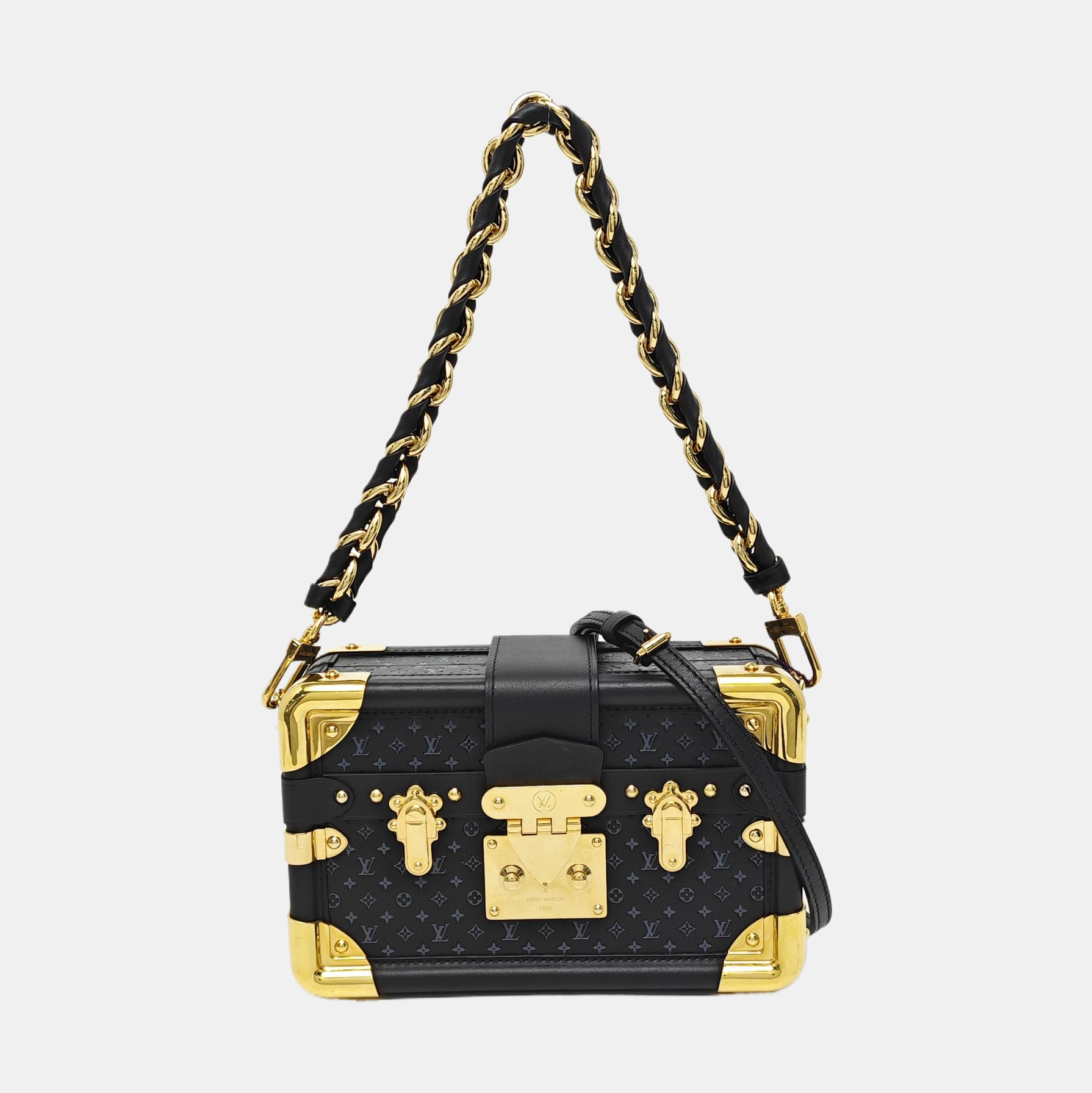 PETITE MALLE Calfskin Black