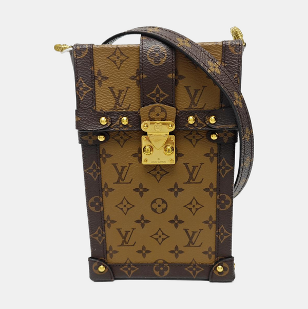TRUNK Monogram Coated Canvas Brown