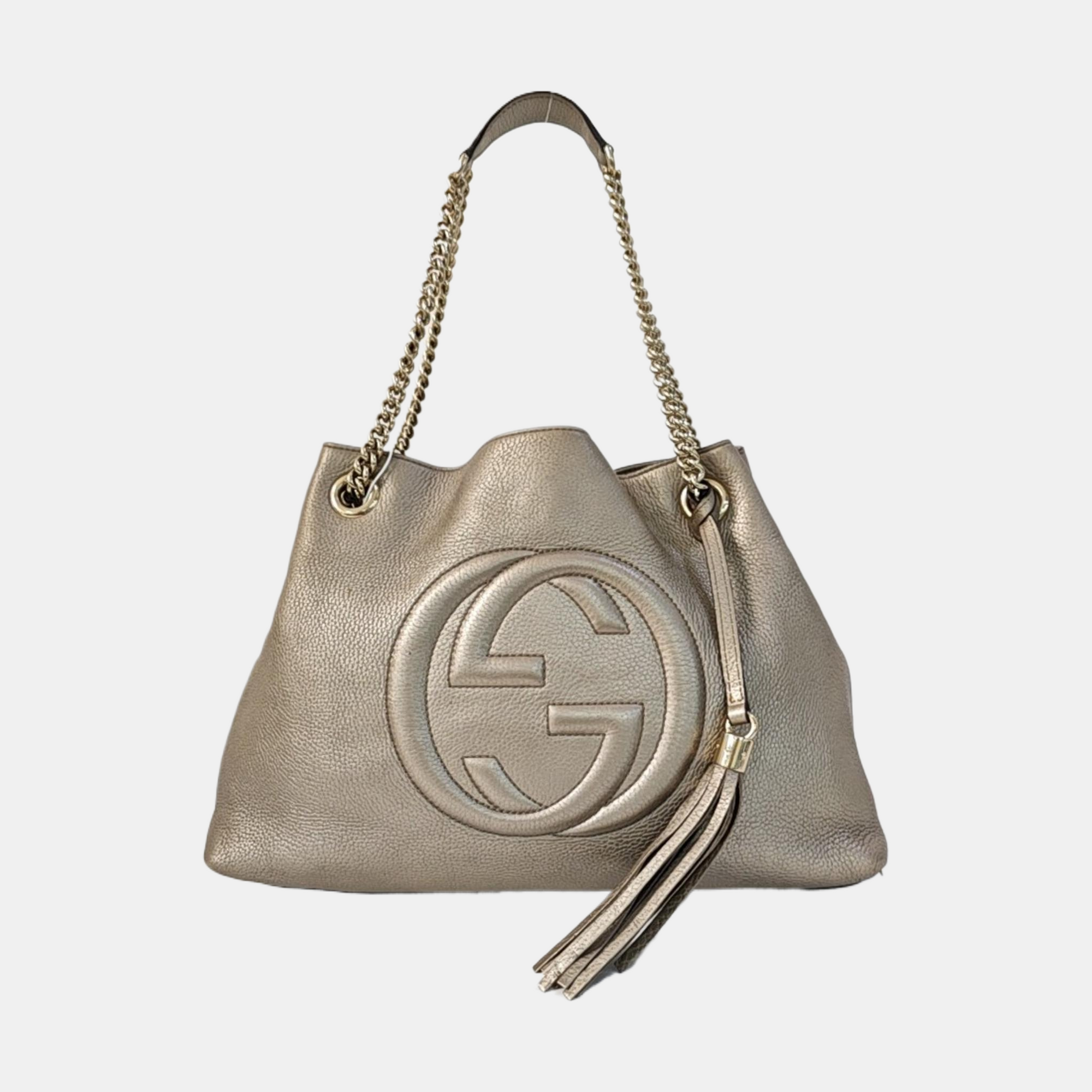 Soho Large Calfskin Beige