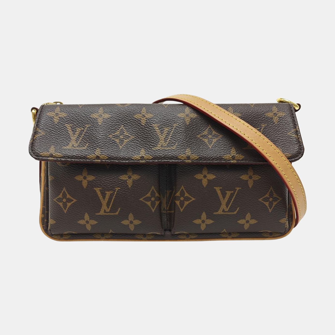 VIVA CITE Monogram Coated Canvas Brown