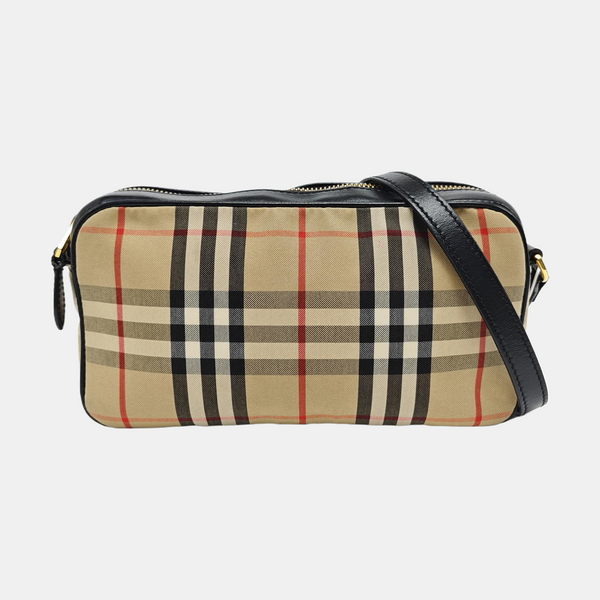 Canvas Crossbody Bag Small Brown