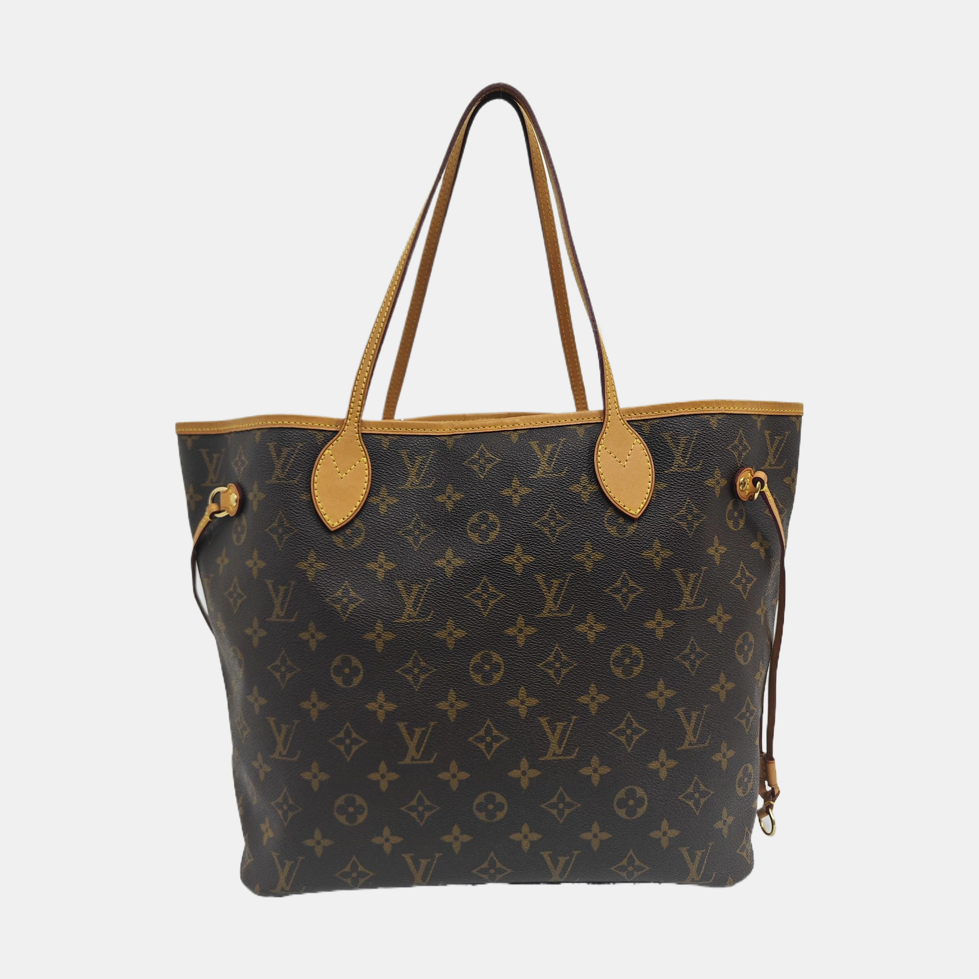 NEVERFULL MM Monogram Coated Canvas Brown