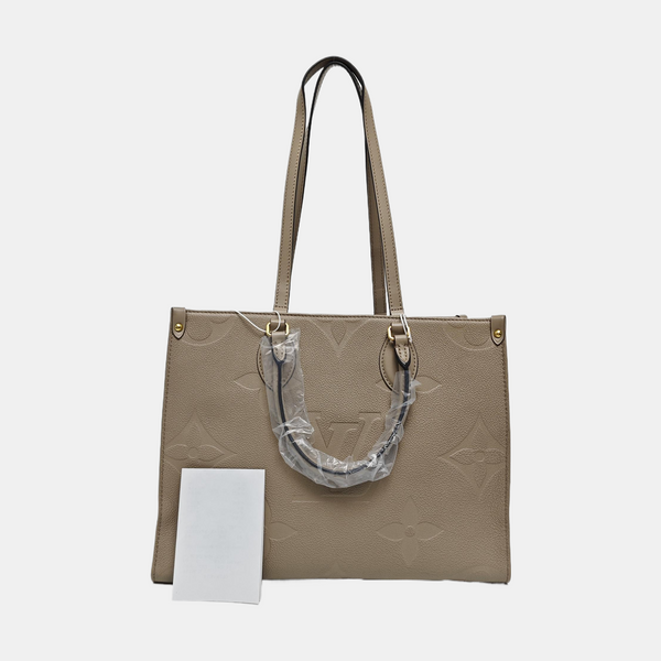 ONTHEGO MM Monogram Calfskin Grey