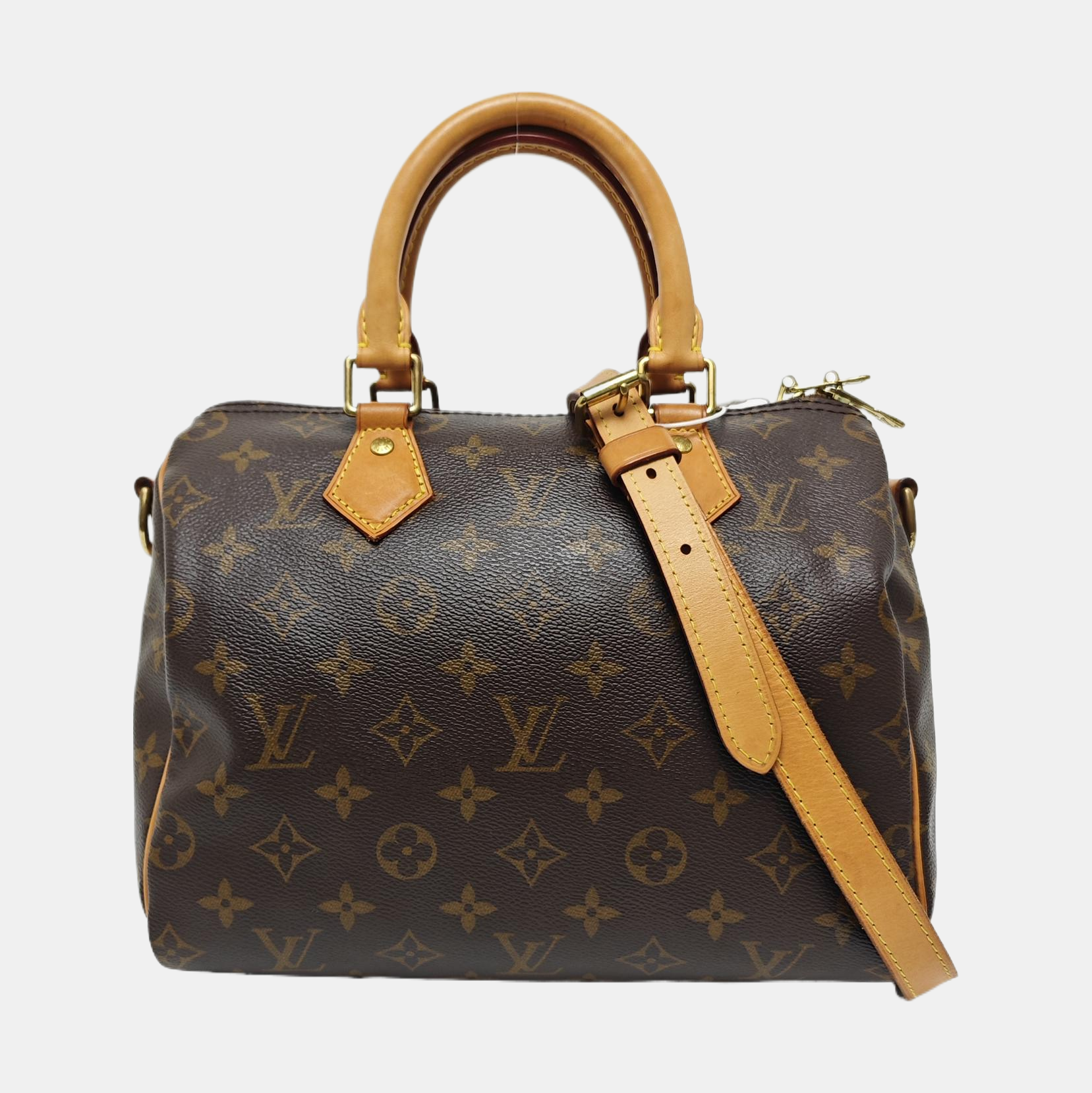 SPEEDY 25 Monogram Coated Canvas Brown