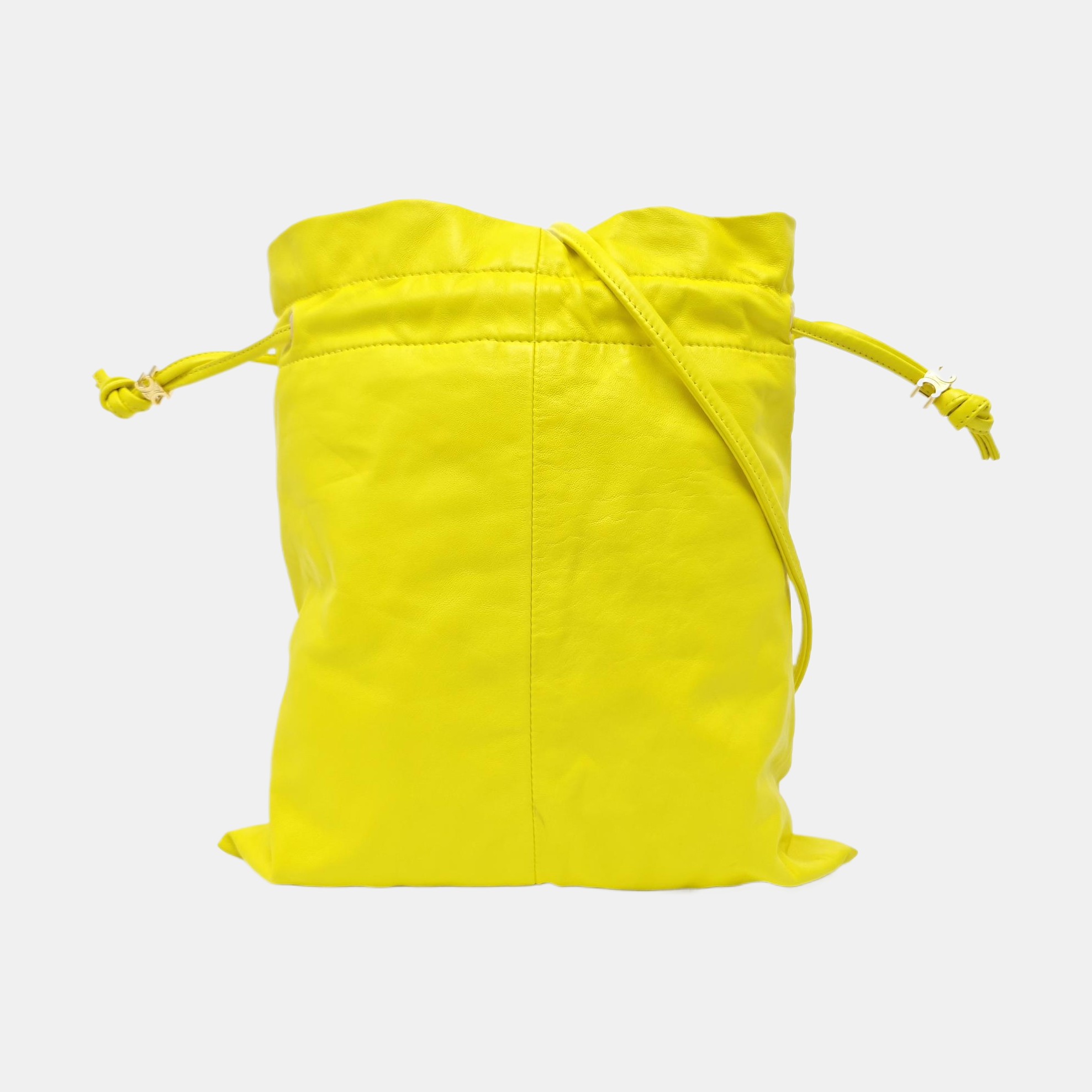 CRYSTAL POUCH Small Lambskin Yellow