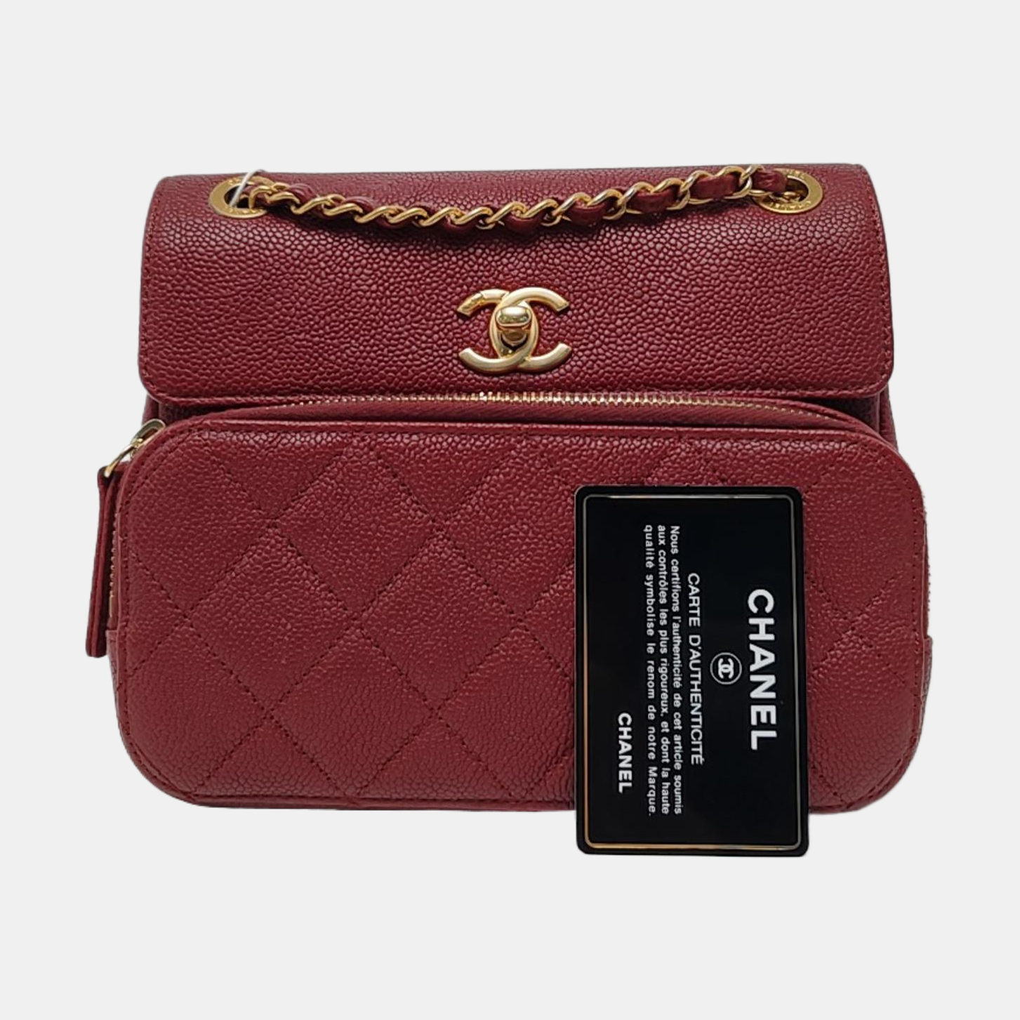 Grained Calfskin Red