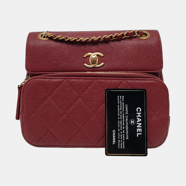 Grained Calfskin Red
