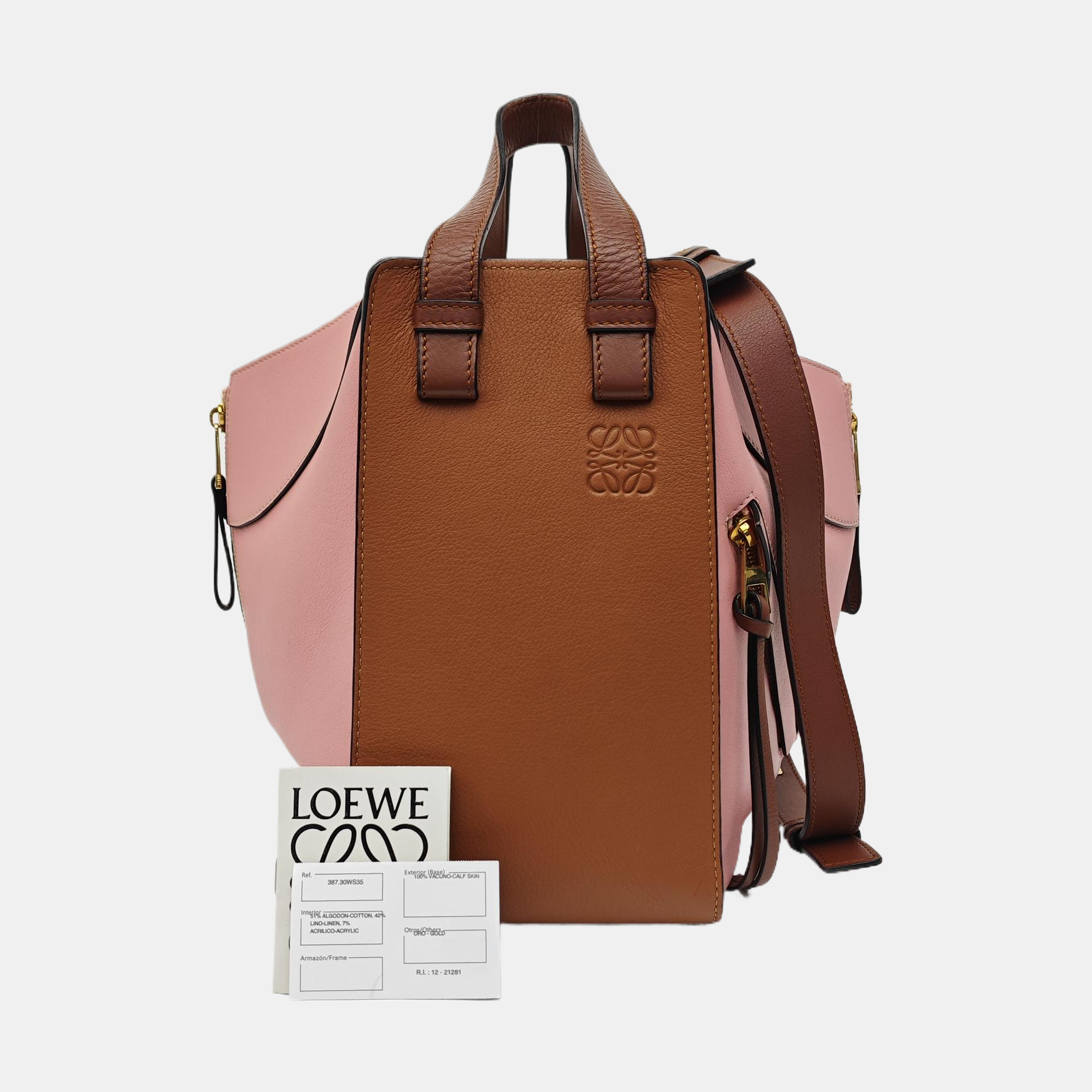 Hammock Small Calfskin Pink