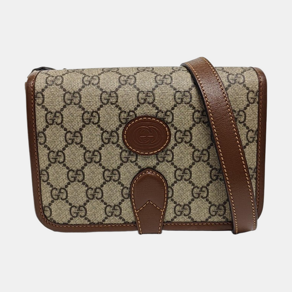 Retro Mini Monogram Coated Canvas Beige