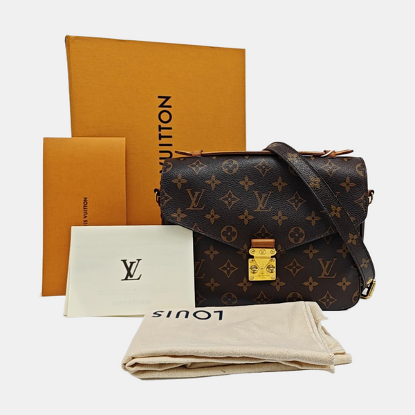 MÉTIS MM Monogram Coated Canvas Brown