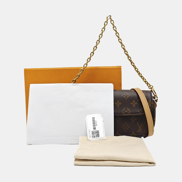 IVY Monogram Coated Canvas Brown