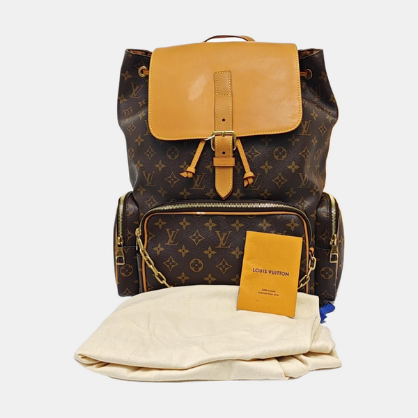 TRIO Monogram Coated Canvas Brown