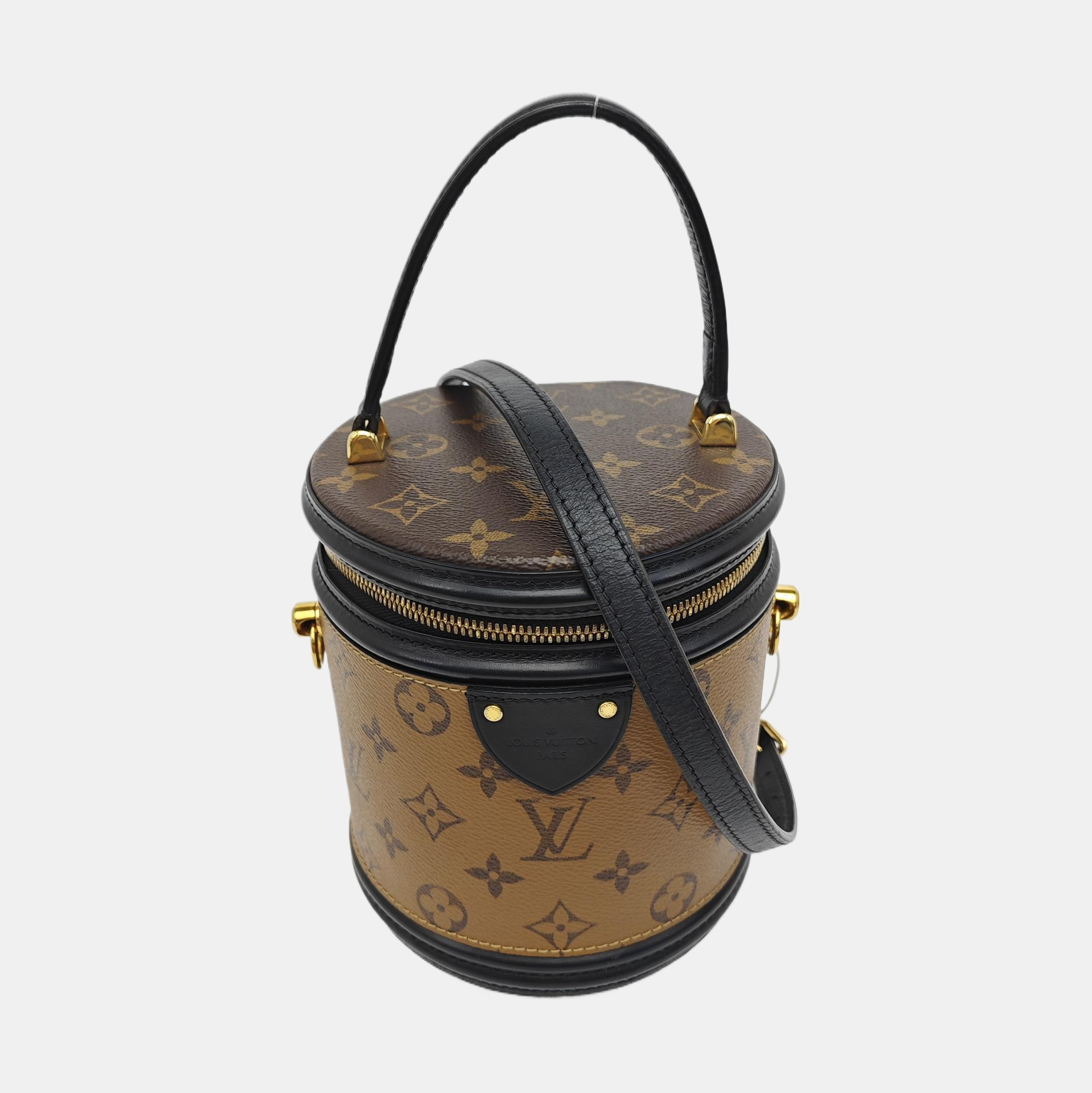CANNES PM Monogram Coated Canvas Brown