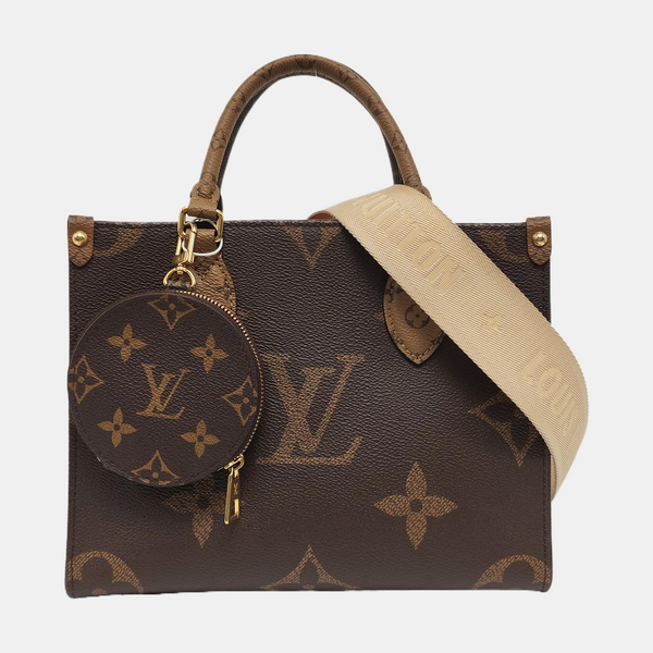 ONTHEGO PM Monogram Coated Canvas Brown