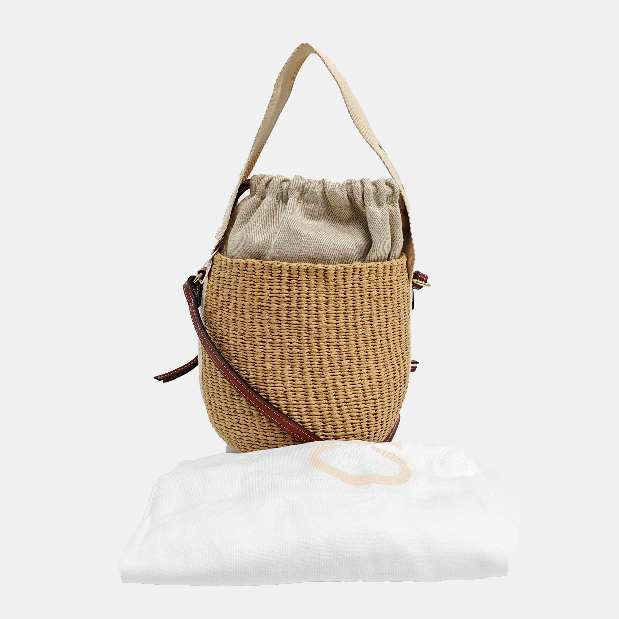 Special Material Shoulder Bag Brown