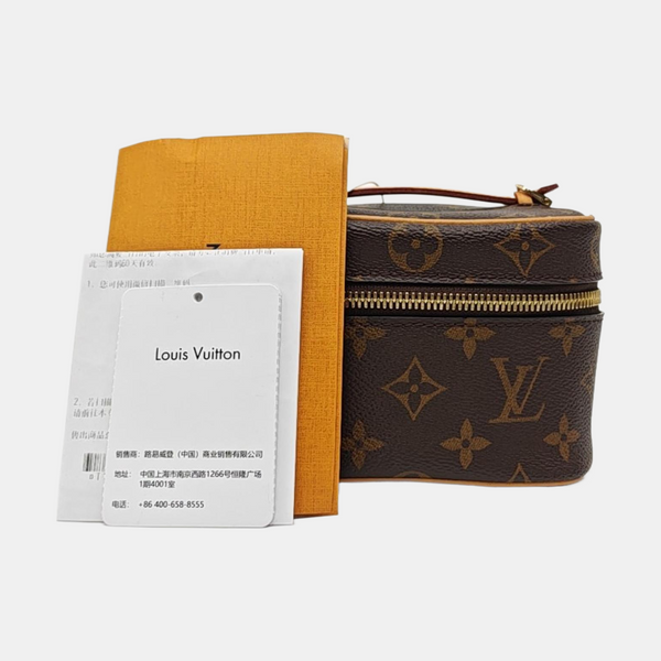 NICE Super Mini Monogram Coated Canvas Brown