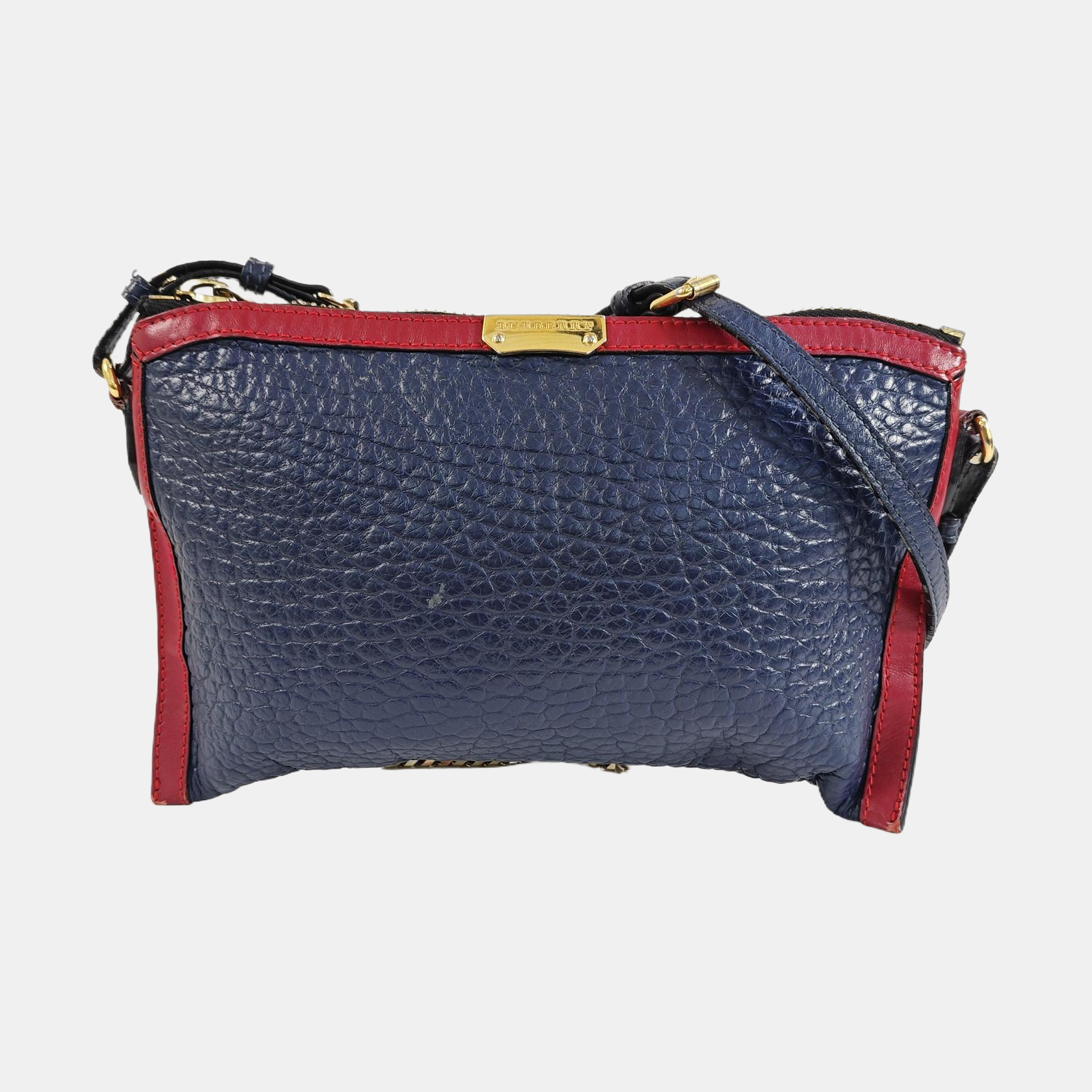 Calfskin Shoulder Bag Blue