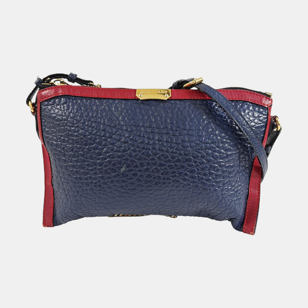 Calfskin Shoulder Bag Blue